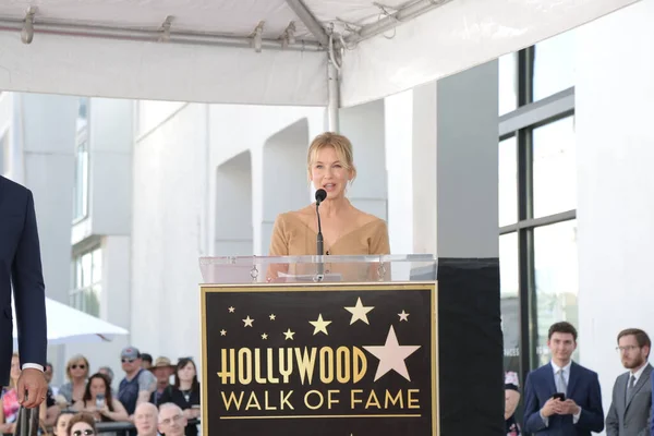 Los Angeles Oct Renee Zellwegger Harry Connick Star Ceremony Hollywood — Stock Photo, Image