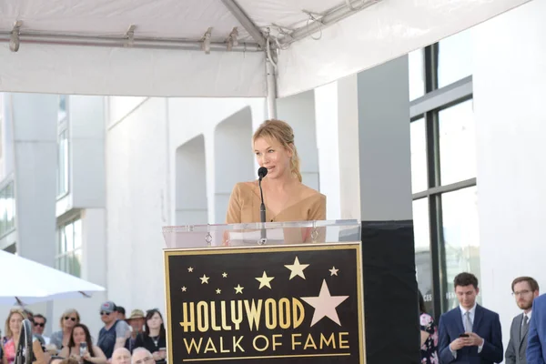 Los Angeles Out Renee Zellwegger Cerimônia Harry Connick Star Hollywood — Fotografia de Stock