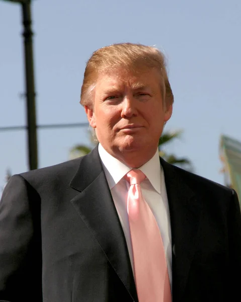 Los Angeles Jan Donald Trump Donald Trump Star Ceremony Hollywood — Stock Photo, Image