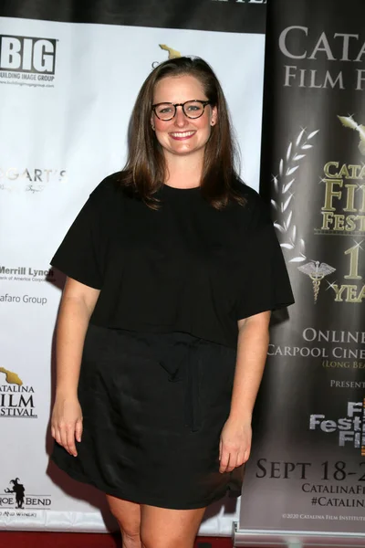 Los Angeles Sep April Moreall Catalina Film Festival Drive Thru — Stockfoto