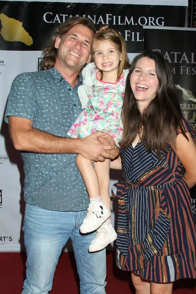 Los Angeles Sep Pat Mcgee Och Familj Catalina Film Festival — Stockfoto