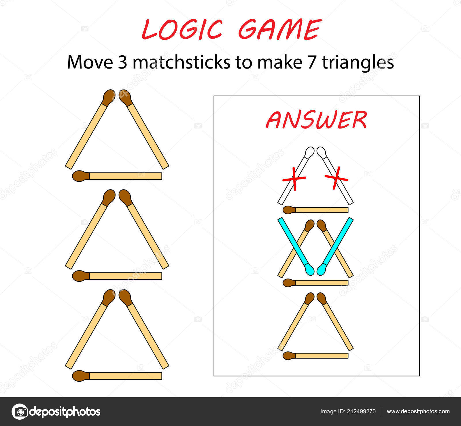 Jogo De Lógica De Jogo Educacional Para Crianças Para ícone De