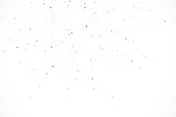 Ilustración simple de vector abstracto geométrico. Fondo tecnológico con línea y puntos conectados. Diseño tecnológico moderno para futuros proyectos mundiales World Map . — Archivo Imágenes Vectoriales