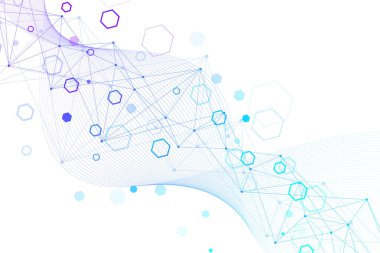 Soyut dalga geçmiş. Geometrik tasarım broşür, el ilanı, rapor, Web sitesi, afiş için şablon. Vektör çizim.