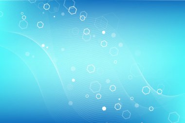 Tıp, bilim, teknoloji, Kimya için bilimsel molekül arka plan. Duvar kağıdı veya afiş bir Dna molekülleri ile. Vektör geometrik dinamik çizim.