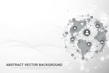 Fütüristik arka plan blockchain teknoloji. Genel Internet ağ bağlantı. Ağ iş kavramı noktadan noktaya. Genel cryptocurrency blockchain vektör afiş. Dalga akışı