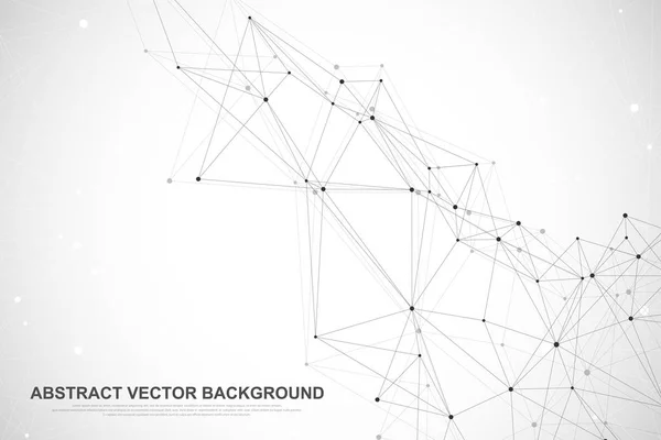 Futurista abstracto vector fondo blockchain tecnología. Concepto de negocio de red de pares a pares. Banner de vector blockchain criptomoneda global. Flujo de onda — Vector de stock