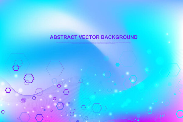 Футуристическая абстрактная векторная технология блокчейн. Глубокая сеть. Концепция бизнеса пиринговых сетей. Глобальный векторный баннер криптовалют. Волны текут
