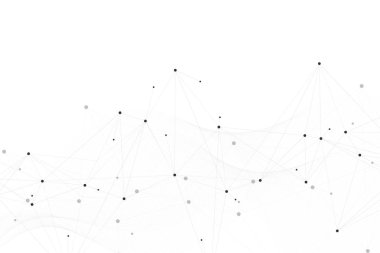 Ağ bağlantı kavramı soyut teknolojisi. Küresel ağ bağlantı noktaları ve çizgileri ile. Büyük veri görselleştirme. Fütüristik Infographic. Vektör çizim