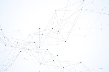 Fütüristik soyut vektör arka plan blockchain teknoloji. Ağ iş kavramı noktadan noktaya. Genel cryptocurrency blockchain vektör afiş. Dalga akışı