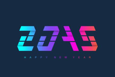 Mutlu Noeller ve mutlu yeni yıl 2019 tebrik kartı. 2019 modern futuristik şablonu. İş teknoloji kavramı. Vektör çizim