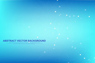 Soyut pleksus bağlı çizgiler ve noktalar arka plan. Pleksus geometrik bileşikler ile büyük veri etkisi. Satırları pleksus, en az dizi. Dijital veri görselleştirme. Vektör çizim