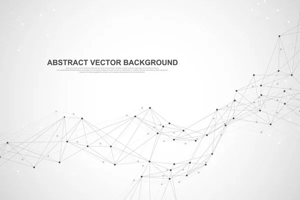 Vektor abstrakte Big-Data-Visualisierung. komplexe Datenstränge grafisch. abstrakte Vektorgrafiken. futuristische Infografik — Stockvektor