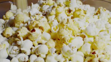 Düşen, leziz patlamış mısır portre