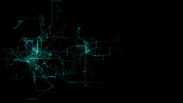 Réseau Numérique Lignes Bleues Points — Video