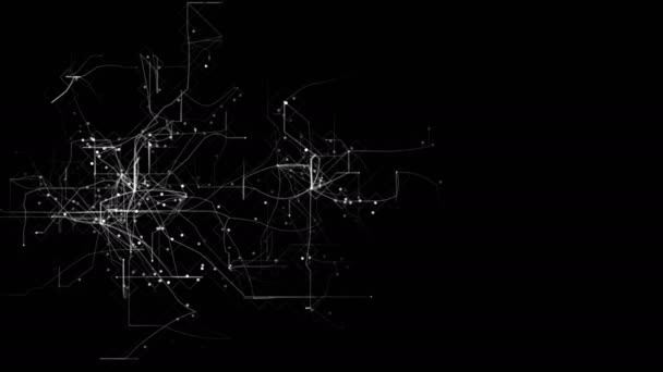 发光线 抽象数字网络4K — 图库视频影像