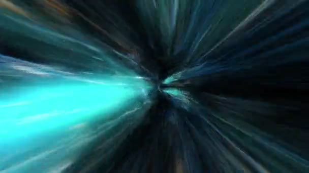 Tid Och Rum Vortex Tunnel Loop Animation — Stockvideo