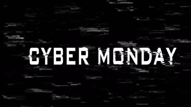 Cyber Monday Signo Pantalla — Vídeos de Stock