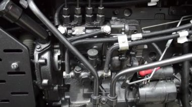 Traktör motor parçaları yakın çekim
