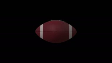 Amerikan footballl Luma mat ile izole döngü döndürme