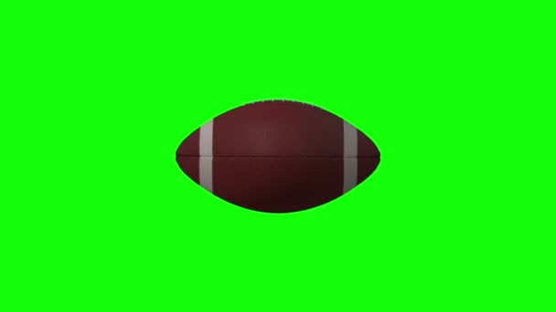 Animazione Football Americano Con Schermo Verde — Video Stock