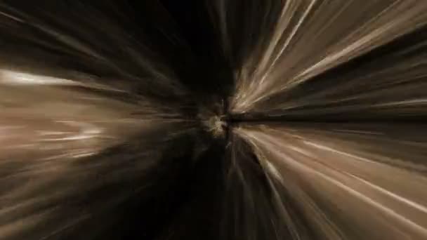 Tijd Ruimte Vortex Tunnel Lus Animatie — Stockvideo
