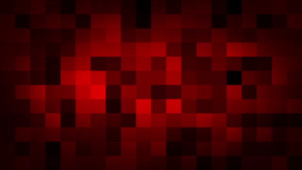 Rojo Mosaico Sin Costura Movimiento Aleatorio — Vídeos de Stock