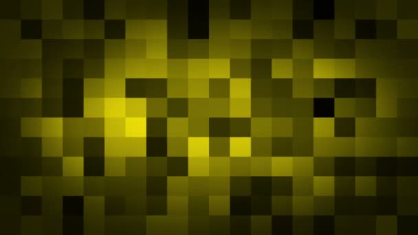Náhodné Pohybující Žlutá Bezešvé Mozaiky — Stock video