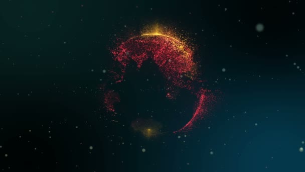 Globe numérique abstrait, technologie futuriste 