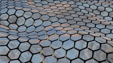 Altıgen soyut arka plan. altıgen yapı