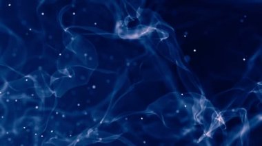 Su altı dünyasının karanlığı, kabarcıklı su altı manzarası.