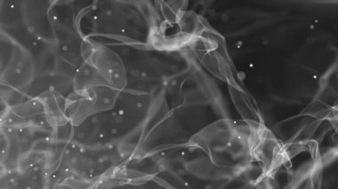 Su altı dünyasının karanlığı, kabarcıklı su altı manzarası.