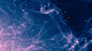 Su altı dünyasının karanlığı, kabarcıklı su altı manzarası.