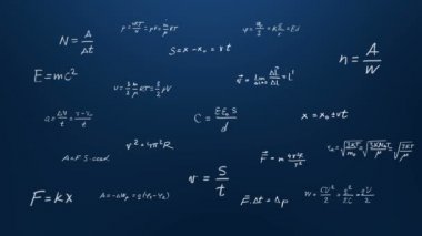 Mavi arkaplanda matematik denklemi