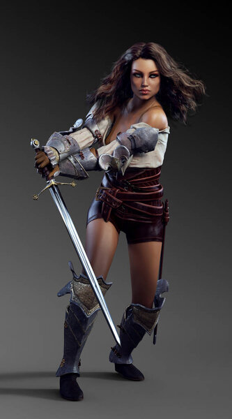 Adventure Girl Fantasy Sword Fighter Pirate