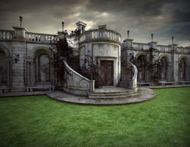 Fantezi Chateau, konak veya kale dış görünümü