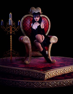 Kalp tahta gölgelerde fantezi kraliçesi