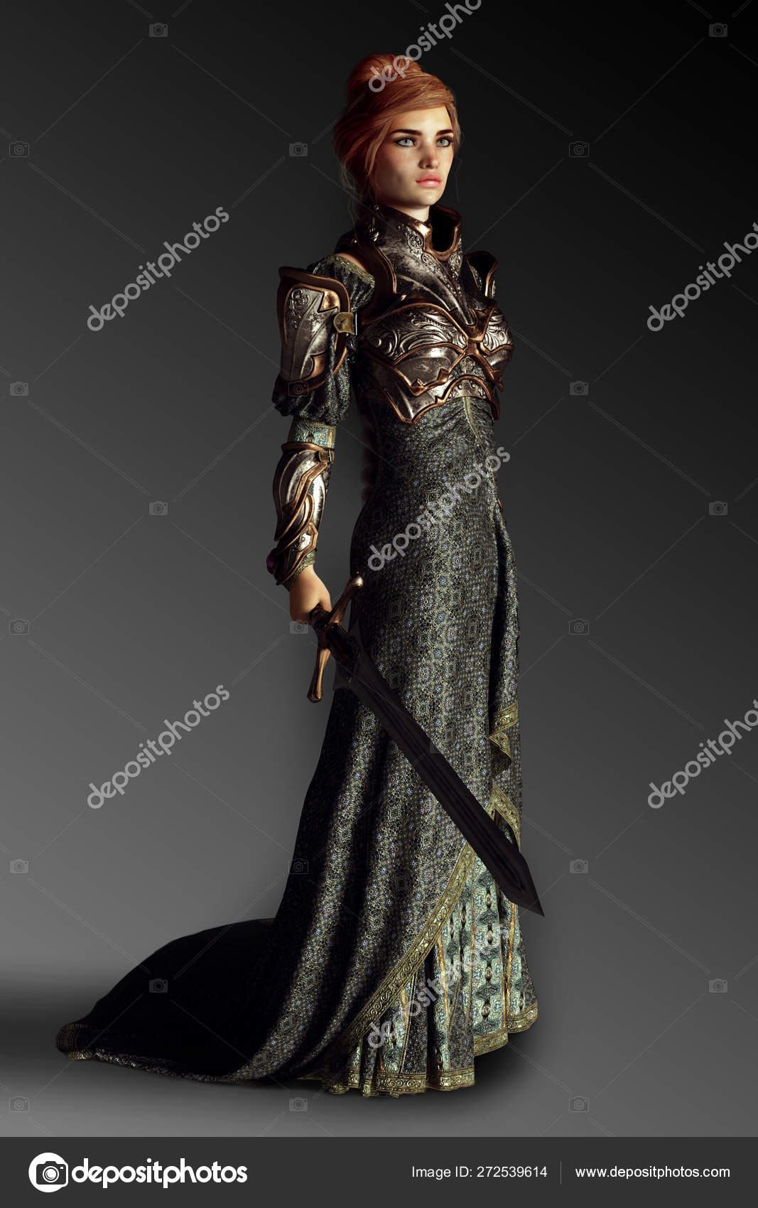 Vestido De Fantasia Feminino Viking Warrior Princess Tamanho