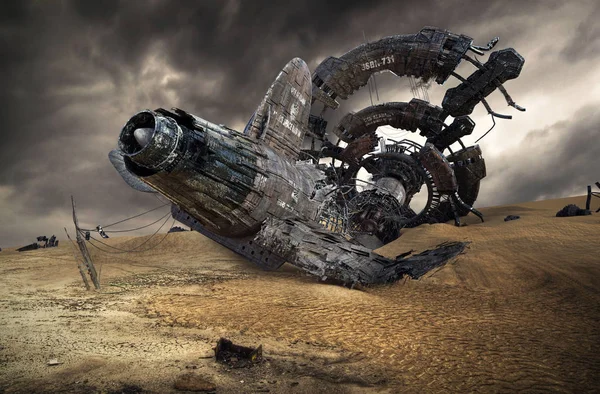 Crashed space ship Stock Photos, Royalty Free Crashed space ship Images | Depositphotos