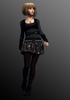 Goth Punk Alice Magic Academy'de