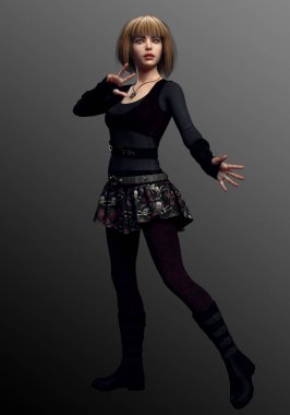 Goth Punk Alice Magic Academy'de