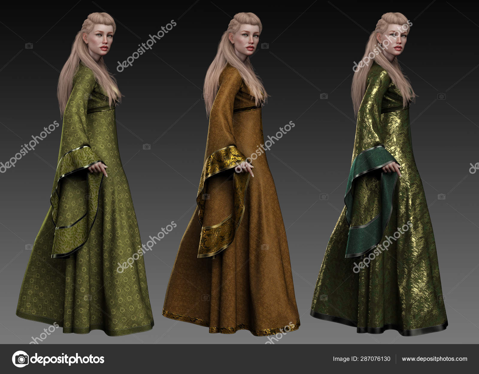 medieval queen gown