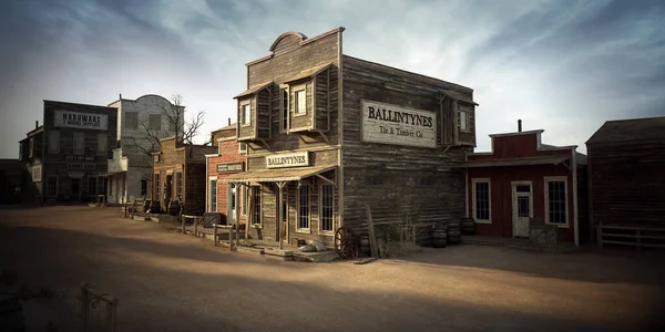 Old Western Town Main Street Wild West — Stock Photo, Image