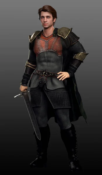 Zincirli Zırhlı Ortaçağ Savaşçısı
