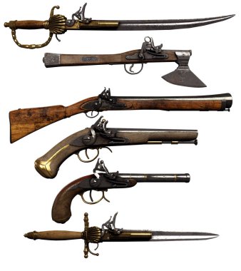 Fantezi ya da Steampunk Korsan Silahları