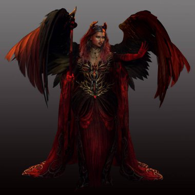 Fantasy Unseelie Fae Queen, PoC Magic Woman