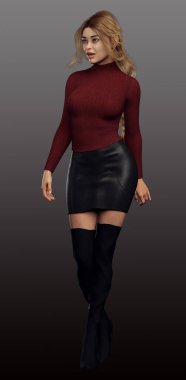 Şehir Fantezisi Sarışın Casus veya Trençkot ve Deri Etekli Suikastçı