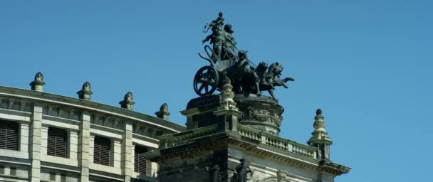 Semperoper Opera House Dampfschiffahrt Staatsoper Dresden Saské Státní Opeře Koncertní — Stock video