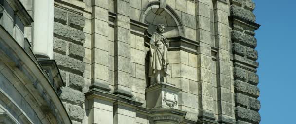 Semperoper Όπερα Δρέσδης Staatsoper Saechsische Σαξονική Κρατική Όπερα Μέγαρο Μουσικής — Αρχείο Βίντεο