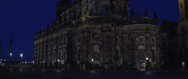 Igreja Católica Corte Real Saxônia Hofkirche Dresden Alemanha Jul 2017 — Vídeo de Stock